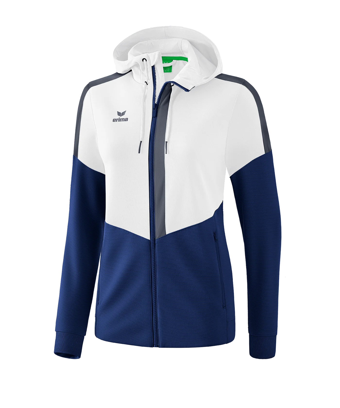 Erima Squad Kapuzen-Trainingsjacke Damen Weiss