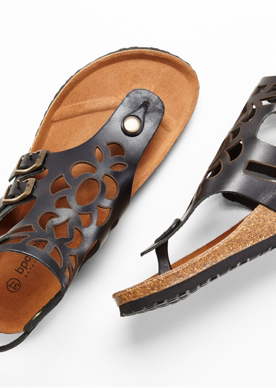 Sandales confortables en cuir