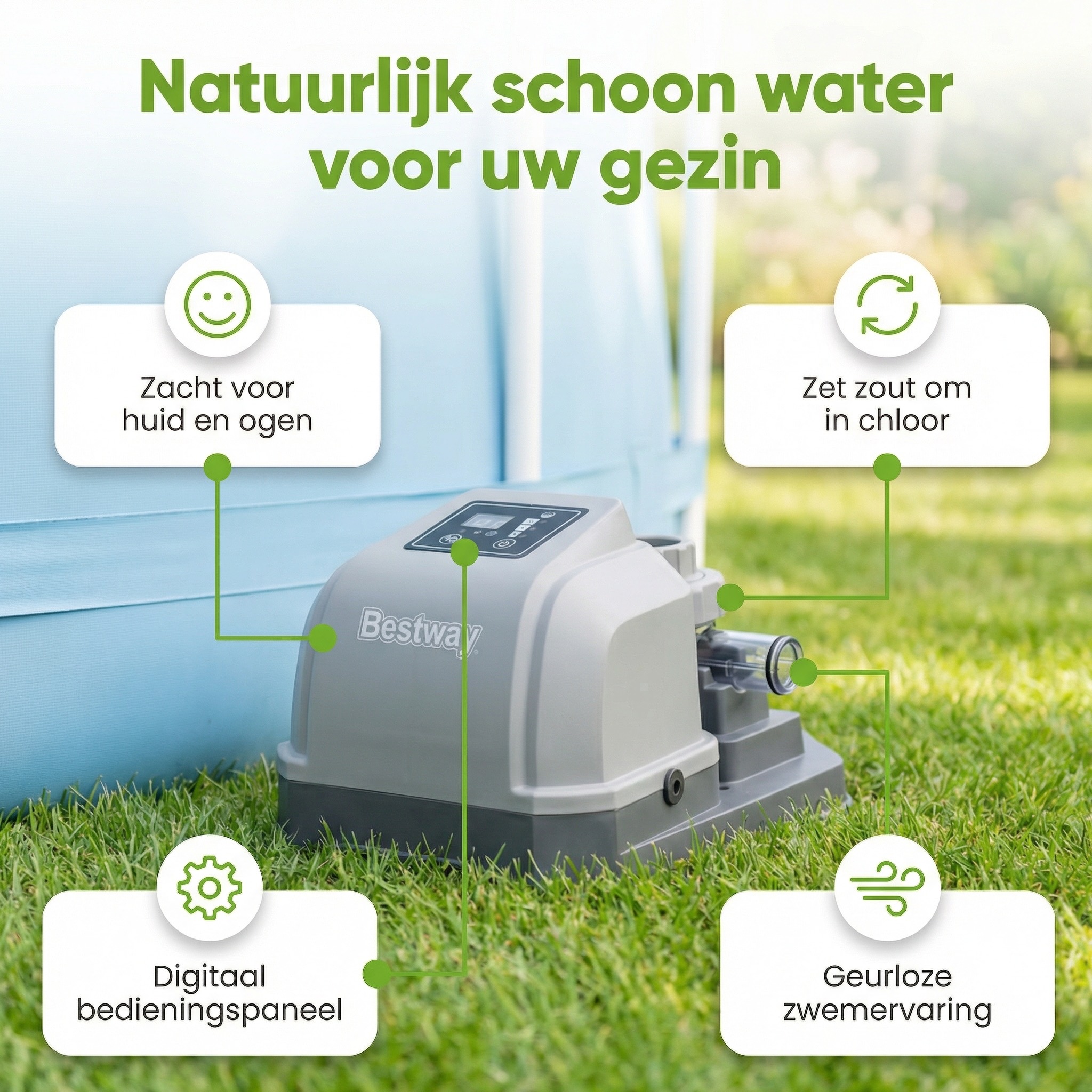 Bestway zoutwatersysteem - 8327 liter