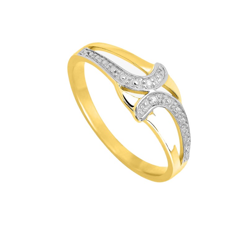 Bague Femme - Or 18 Carats - Diamant 0,01 Carats