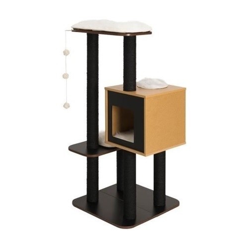 Arranhador Vesper High Base Preto para Gatos