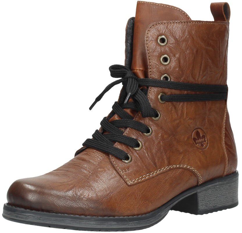Rieker Dames veterschoenen cognac