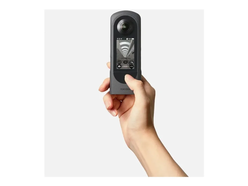 Ricoh THETA X (2023) - 360° Videokamera - 5.7K / 30 fps - 48.0 MP - flash 46 GB - flashkort - Wi-Fi, Bluetooth
