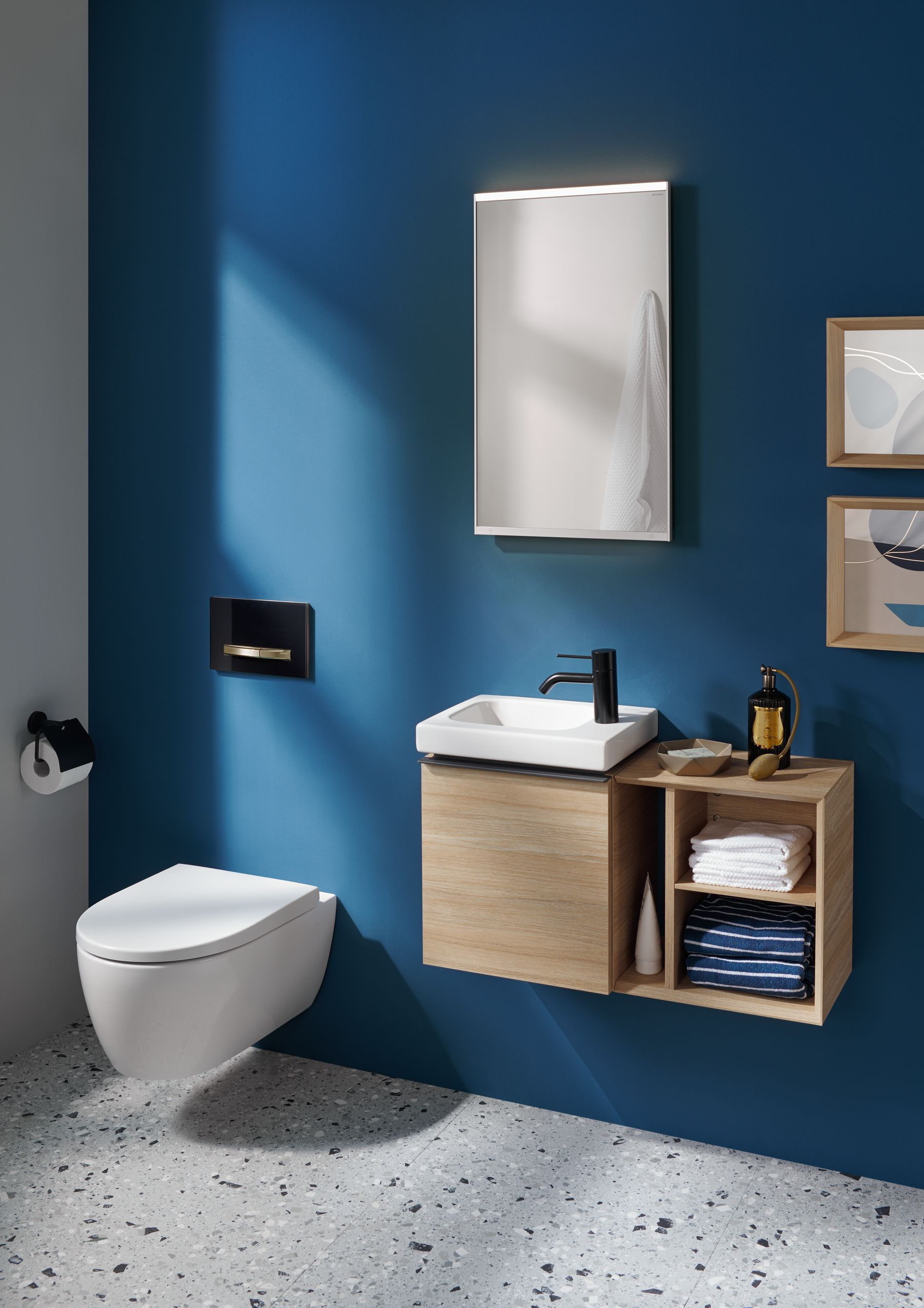 Geberit iCon Rimfree diepspoel toilet 36,6x53cm met zitting wit