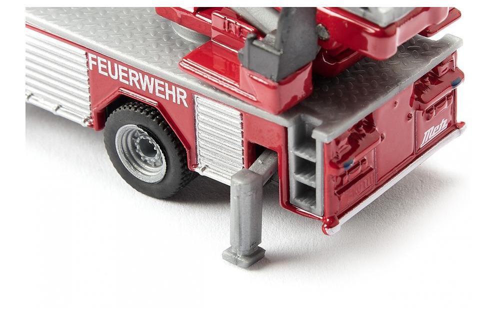 LKW Mercedes Atego Feuerwehr Drehleiter 1:87H0 Feuerwehr Lastwagen Modell mit Metz Drehleiter Aufbau
