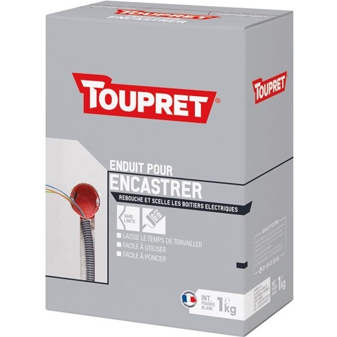 Enduit pour encastrer intérieur poudre - 1 Kg - blanc