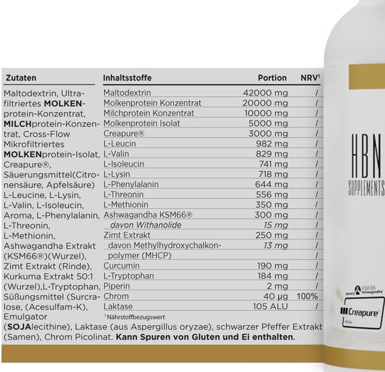 HBN Supplements - Postworkout Complex unisex