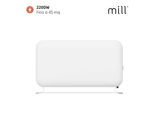 MILL - Convecteur portable blanc 2000w proheat ltd co2200ledmax
