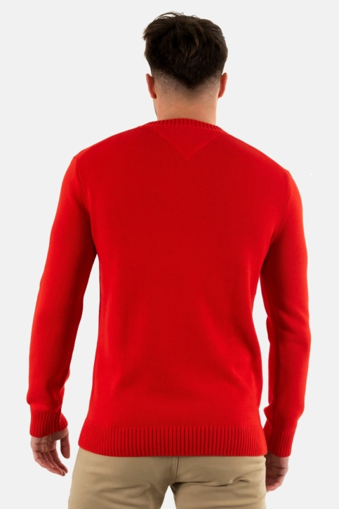 pull léger tommy jeans slim essntls xnl deep crimson