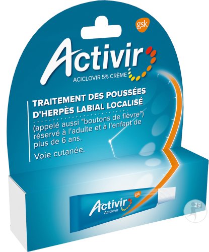 Activir Acycloguanosine 5% Crème Tube 2g