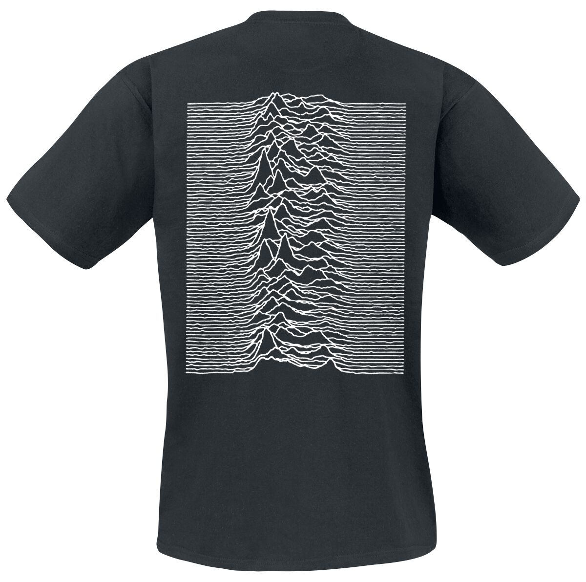 Unknown Pleasures Text Pulsar Back (A) | Joy Division T-Shirt Manches courtes