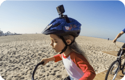 Gurthalterung für belüftete Helme(Adjustable Strap for Bike, Ski, Kayak + Sports helmets)