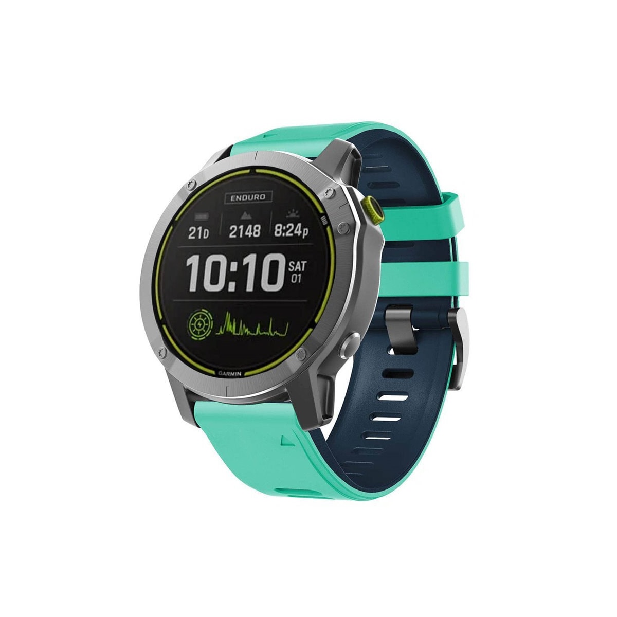 Twin Sport armbånd Garmin Fenix 7 - Mynt/svart