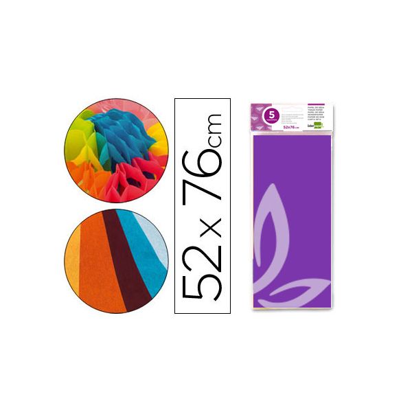 Liderpapel Papel Seda 52x76 cm 18g Violeta