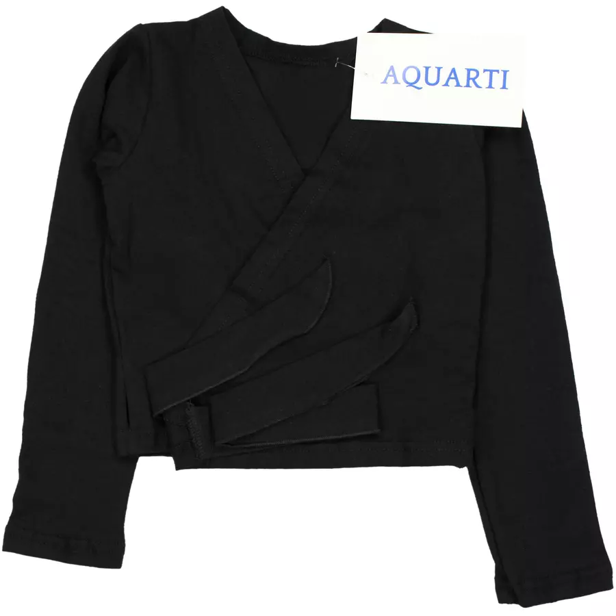 Aquarti Mädchen Ballett Bolero Langarm schwarz