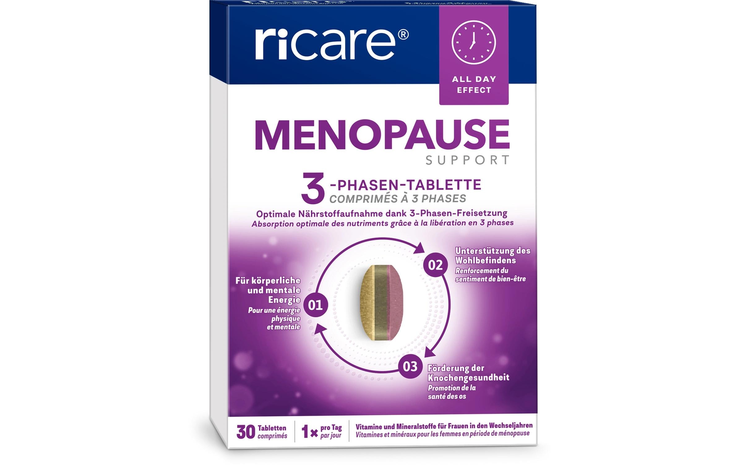 Tablette Menopausen Support 30 Stück3-Phasen-Tablette für Frauen in den Wechseljahren