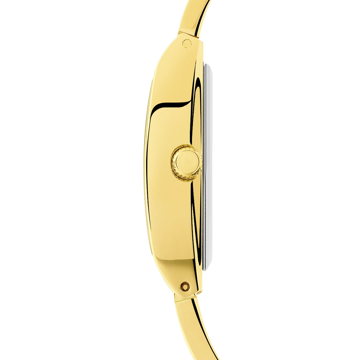 Montre femme dorée bracelet 2 tons strass