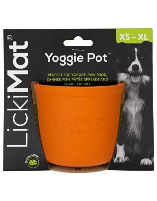 Lickimat Yoggi Pot - Slowfeeder Voor Afleiding. Plezier En Verrijking Ø10x9 cm - Hondenvoerbak