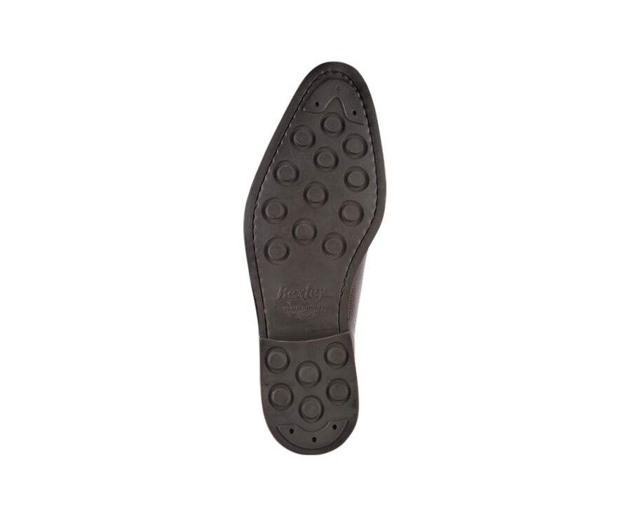 Richelieu homme Chocolat Grainé semelle gomme - PETER GOMME CITY