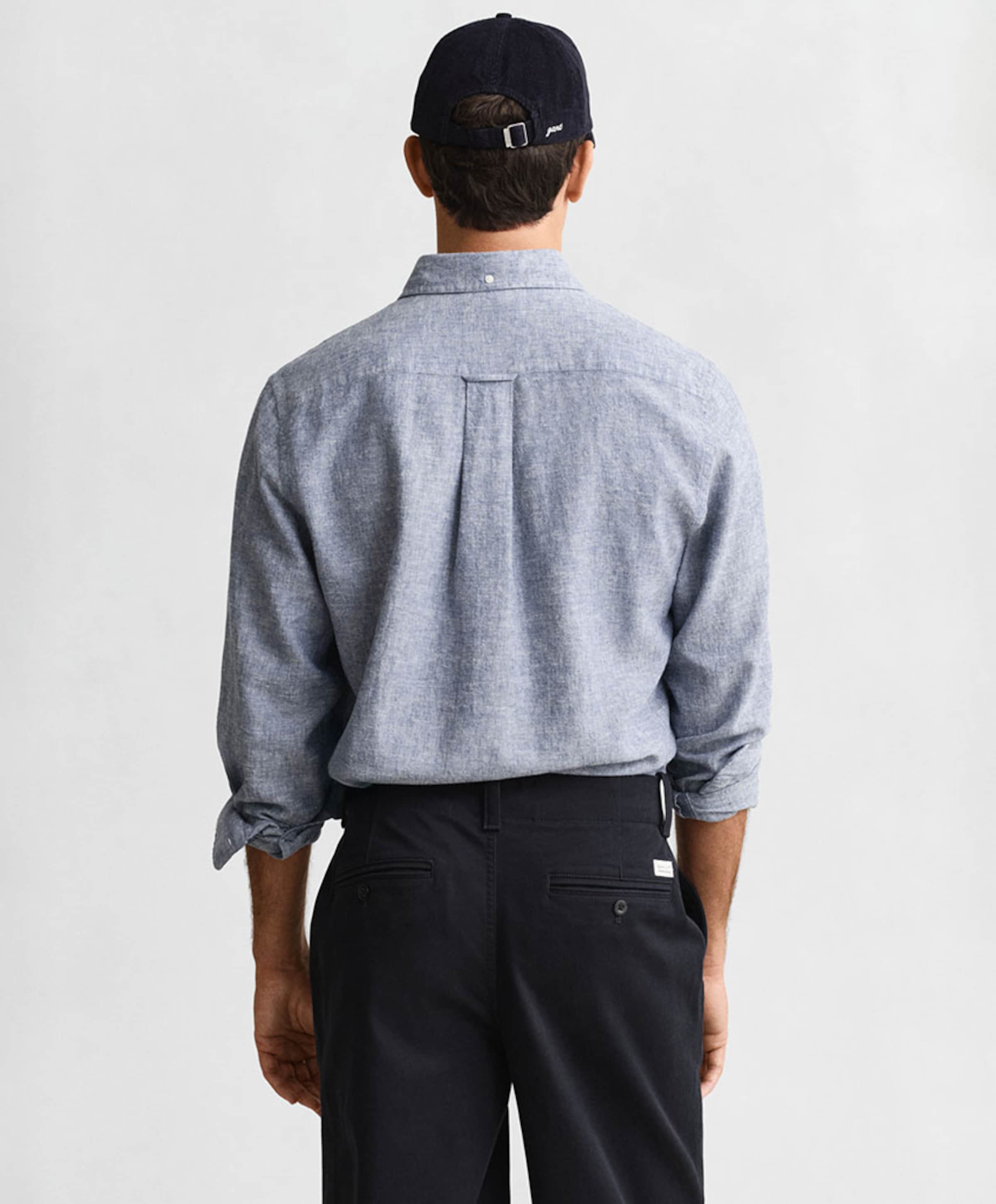 Gant Heren overhemd lange mouw blauw
