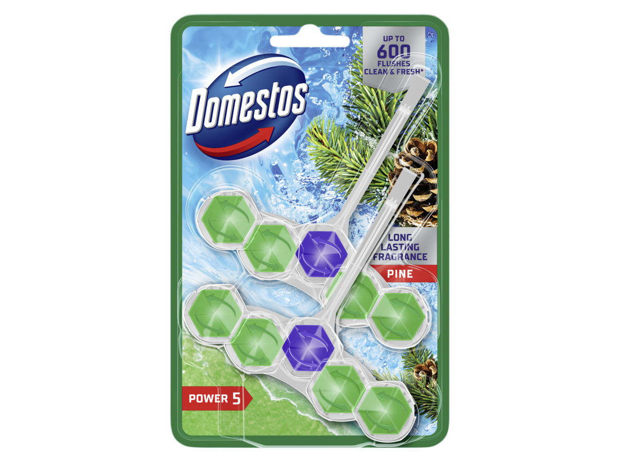 BLOCO SANITÁRIO DOMESTOS POWER 5 PINHO 2X55G
