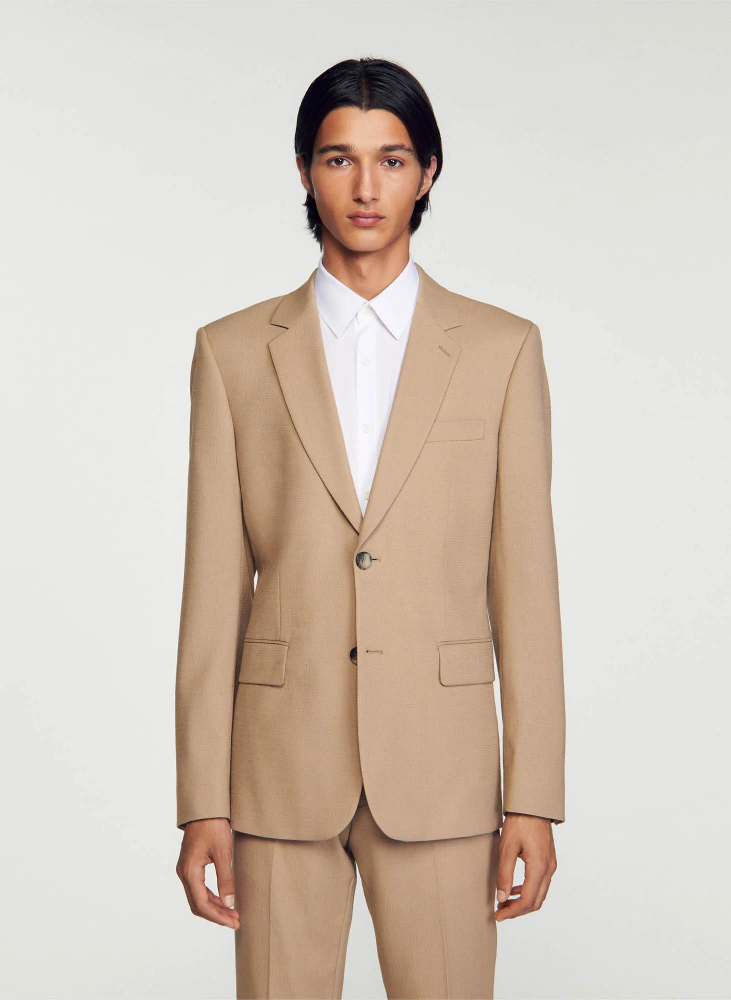 Veste de costume droite | Beige