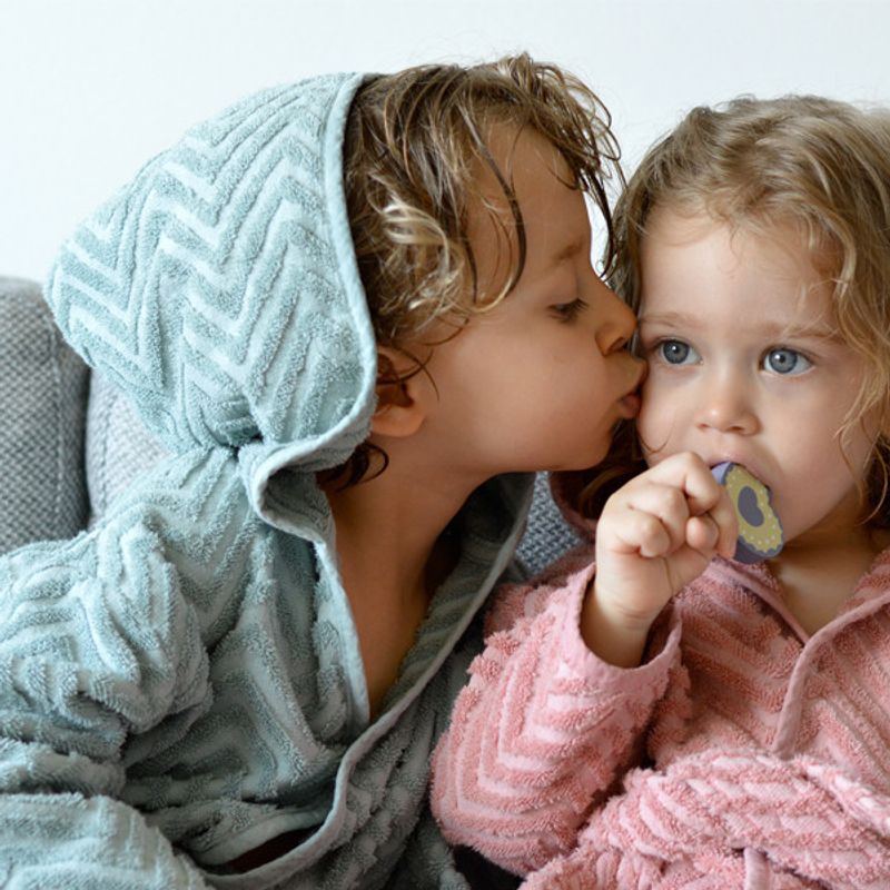 Filibabba Badekåpe, Zikk Zakk Rosa, 3-4 år