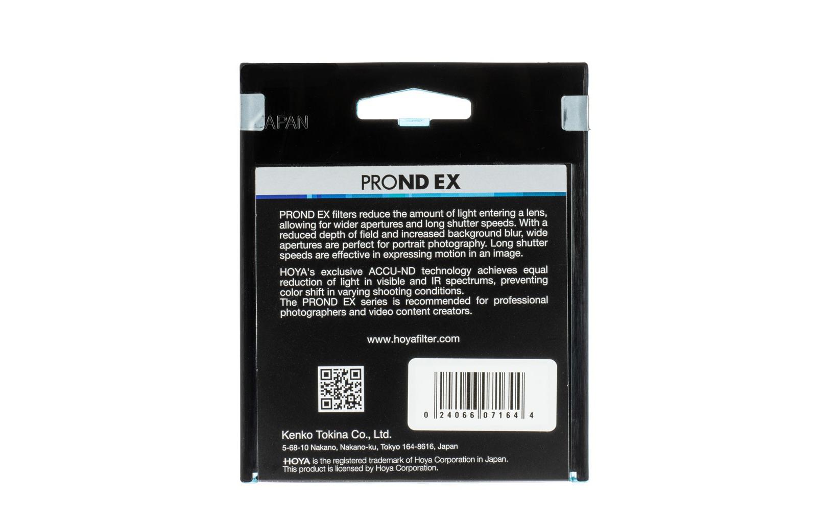 Graufilter PRO ND EX 64 – 55 mmND Filter mit sechsstufiger Lichtreduzierung