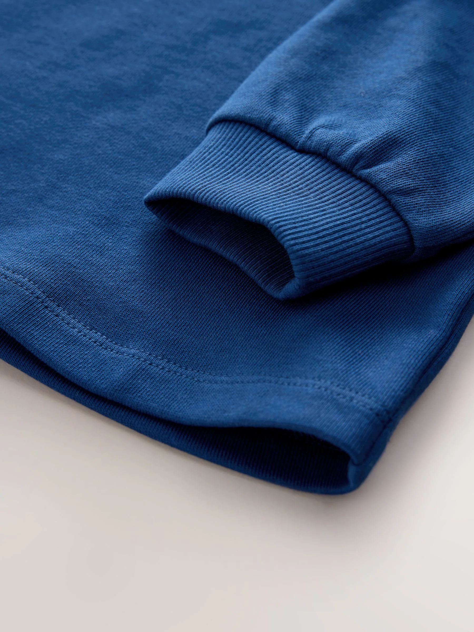 Donkerblauw - Relaxed Fit Heavyweight Long Sleeve Colourblock T-Shirt (3-16yrs)