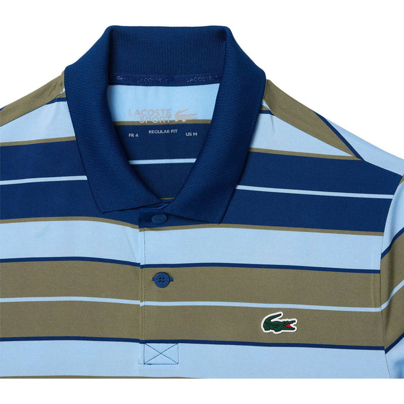 Lacoste Regular Fit Stripe Golf Polo T-shirt Herre
