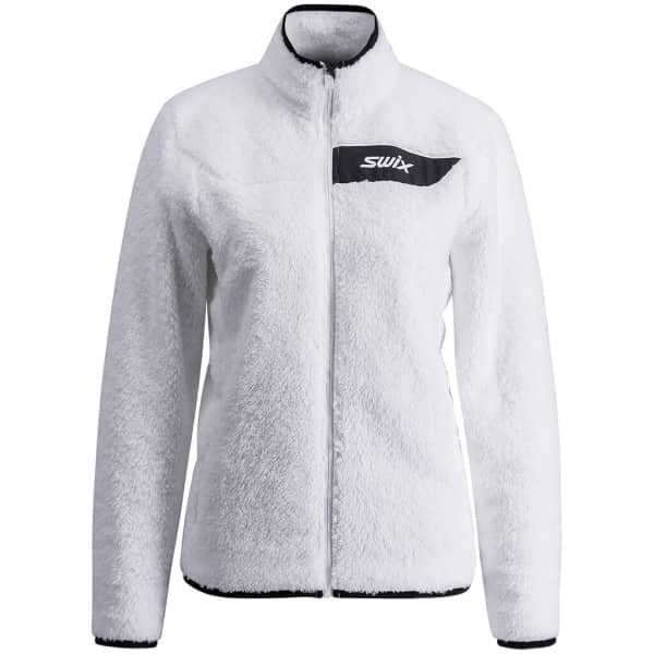 Veste polaire SWIX INFINITY PILE MIDLAYER FULL ZIP W BRIGHT WHITE