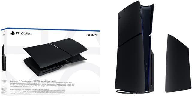 PS5 Slim Standard konsolafdækning (sort)