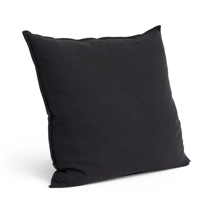 HAY - Linen Kissen, 60 x 60 cm, blau / schwarz