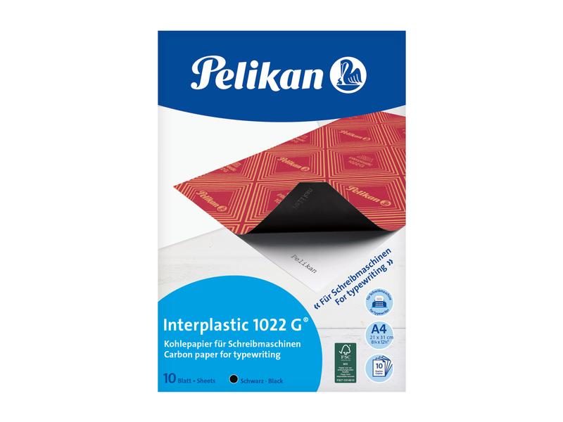Pelikan Kohlepapier 10 Stück KohlePapier Interplastic 1022G