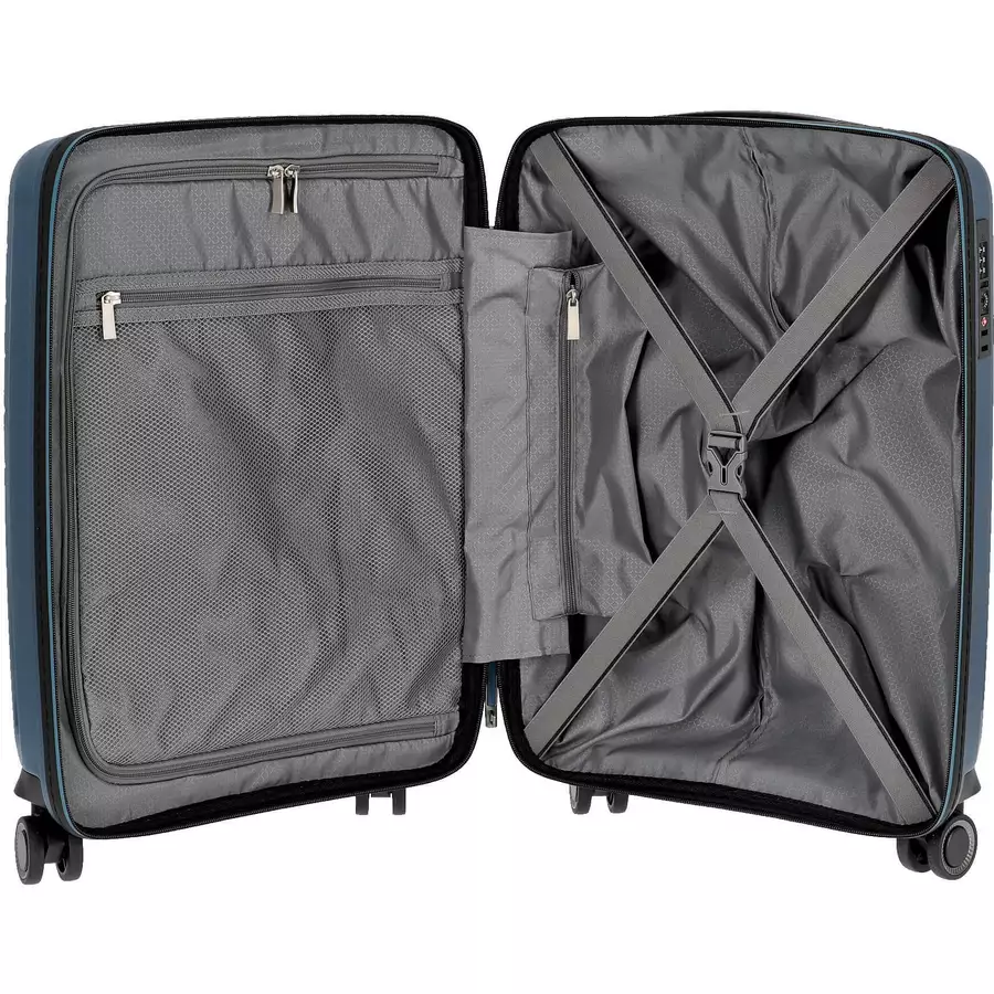 Somko Wave - 4-Rollen Kabinentrolley S 55 cm petrol