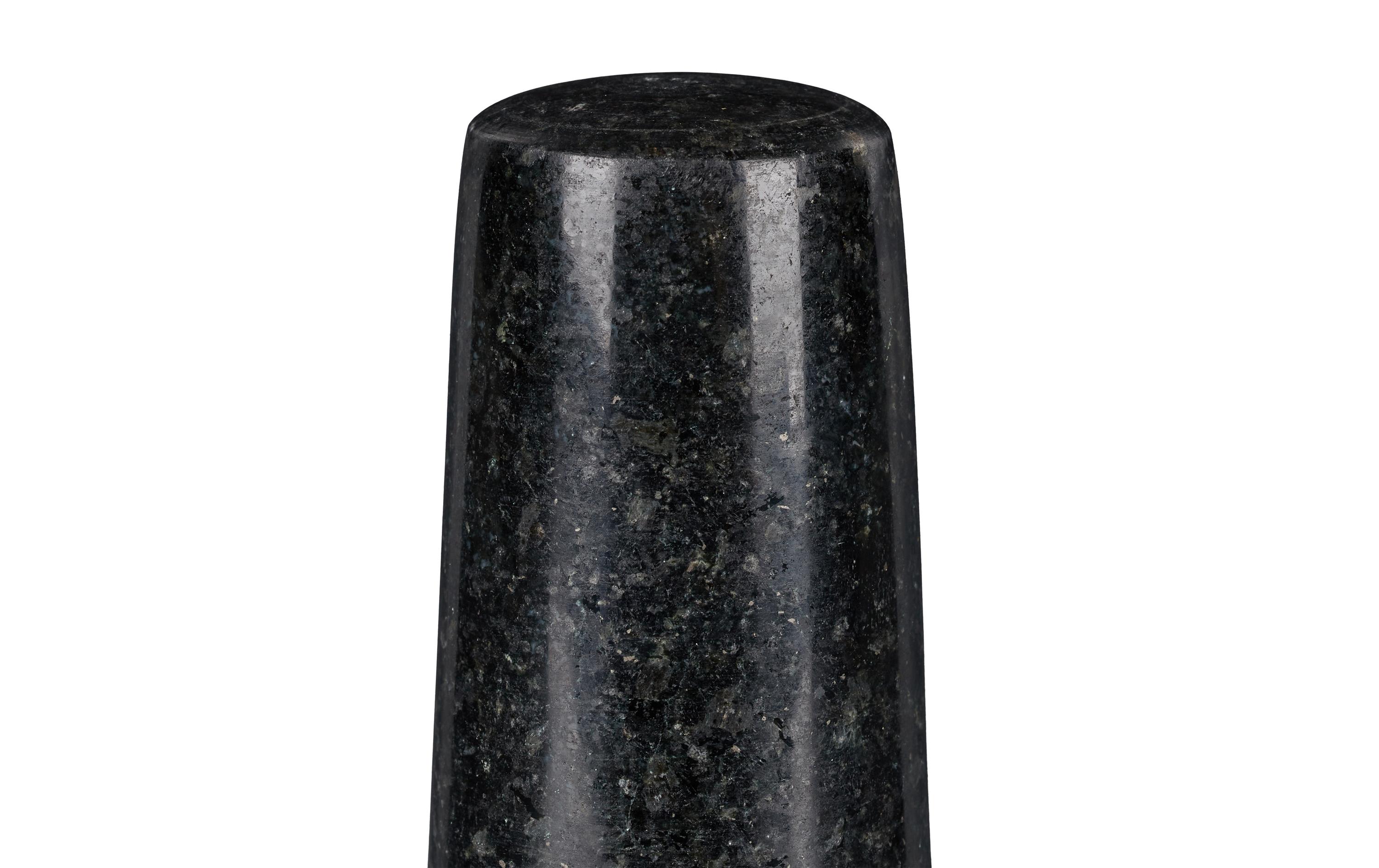 Mörser mit Stössel 12 cm, GranitPolierter Gewürzmörser und Stössel