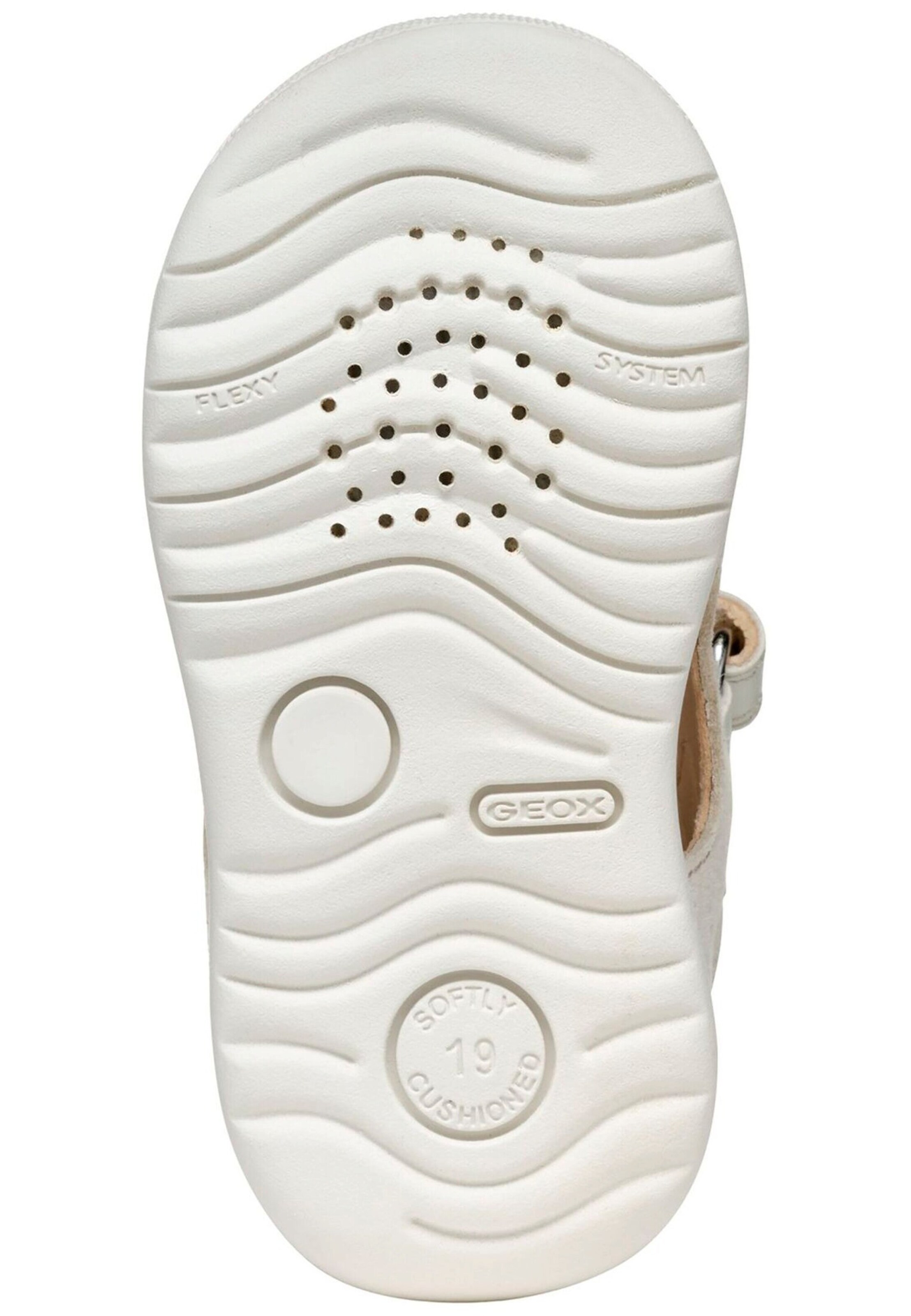 GEOX Halbschuhe Weiß/Silber