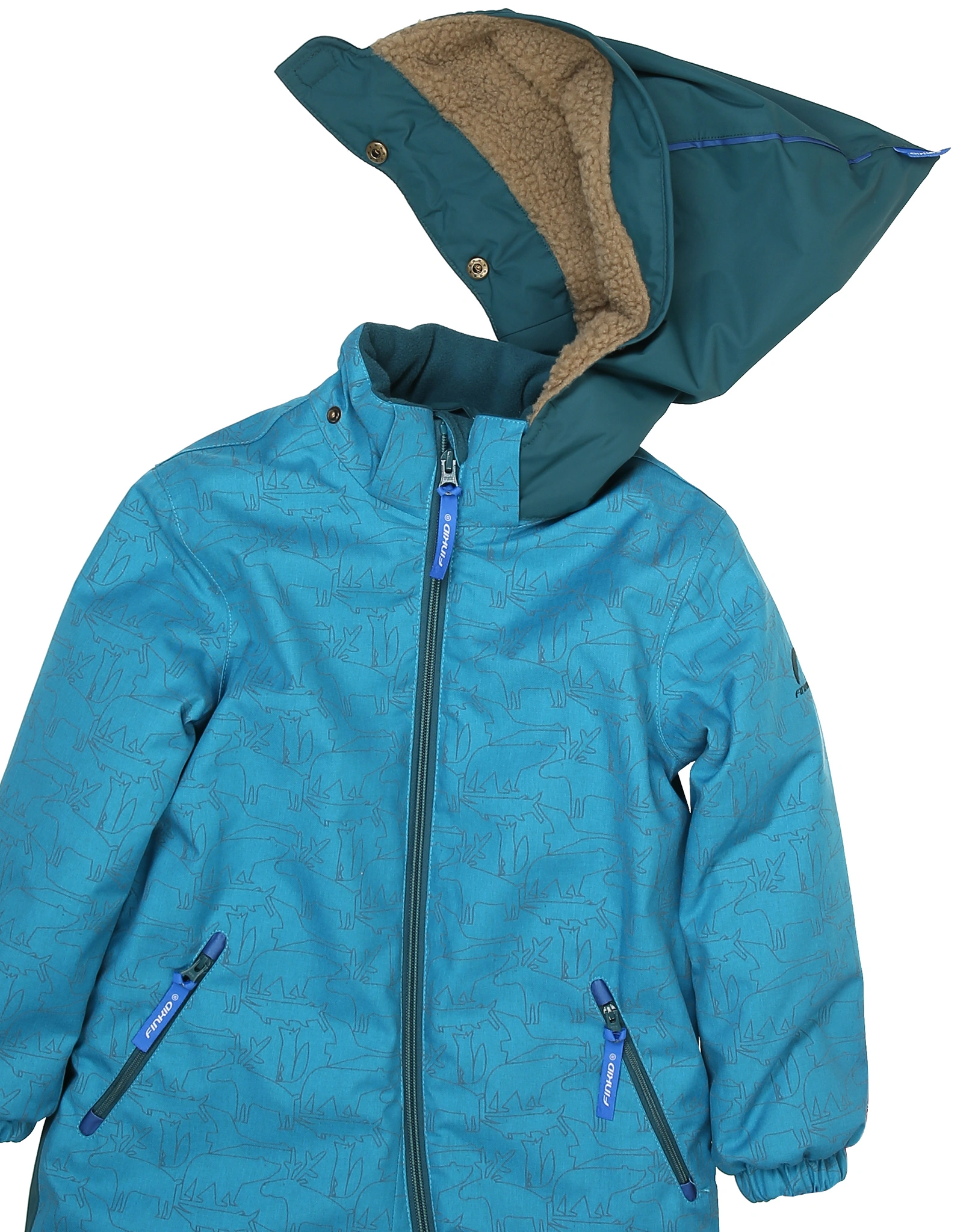 Winteroverall TURVA ICE in mosaic/deep teal