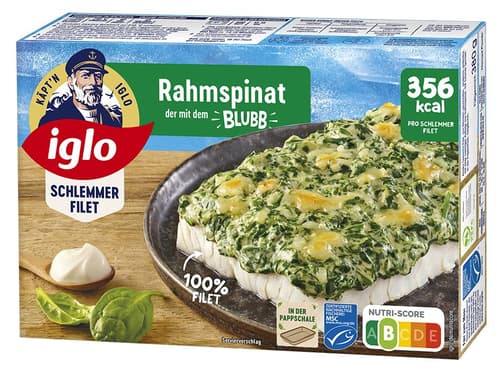 iglo MSC Schlemmer-Filet Rahmspinat - Der mit dem Blubb