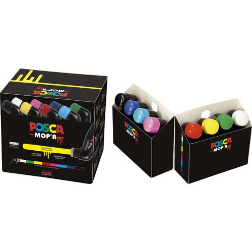 uni POSCA MOP'R Pigmentmarker PCM22, 8er-Set