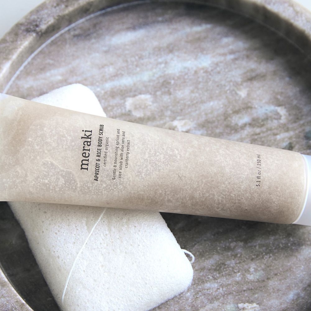 Meraki Apricot & Rice Body Scrub - 150 ml.