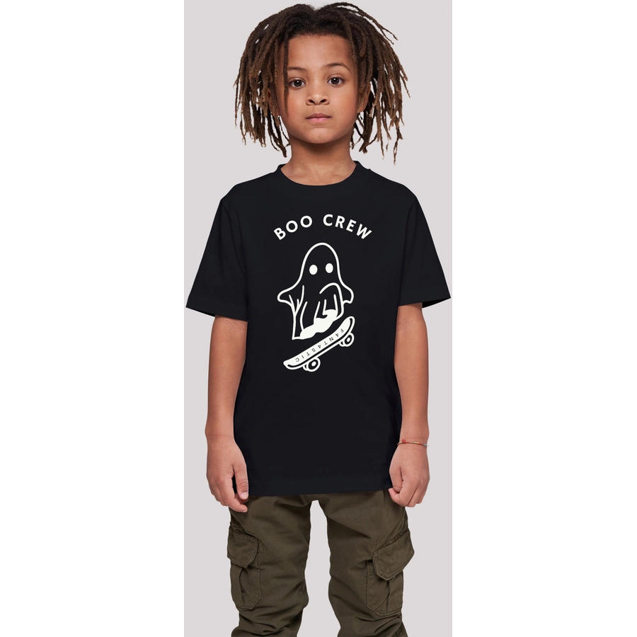 F4NT4STIC T-Shirt Boo Crew Halloween schwarz