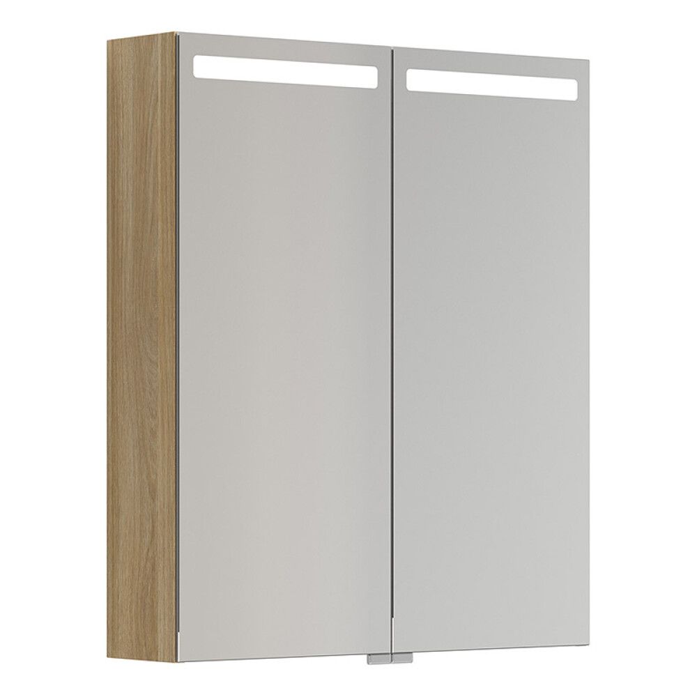 SPEILSKAP SCANBAD TOP MED BELSYNING VARM EIK 60CM