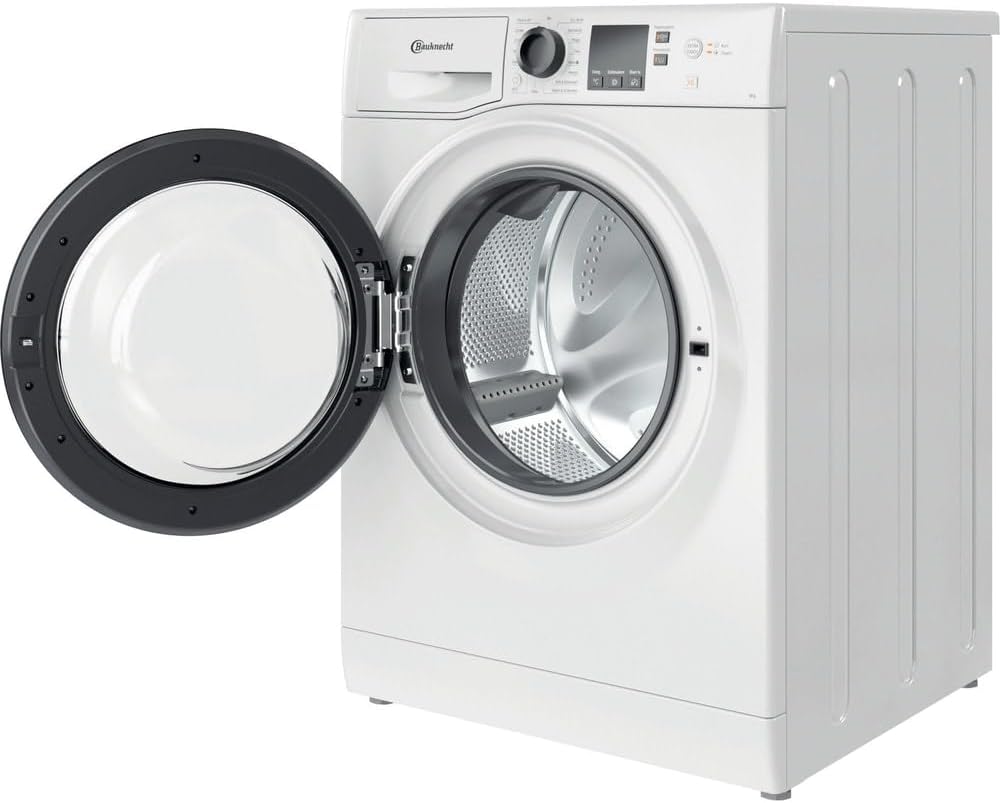 Bauknecht BPW 914 A Waschmaschine Frontlader/ 9kg/ kraftvolle Fleckentfernung/Kurz 45 / Clean Plus/Kurz 30 / Anti-Allergie Plus/Mengenautomatik/Option Extra Touch/Dynamic Inverter Motor, Weiß