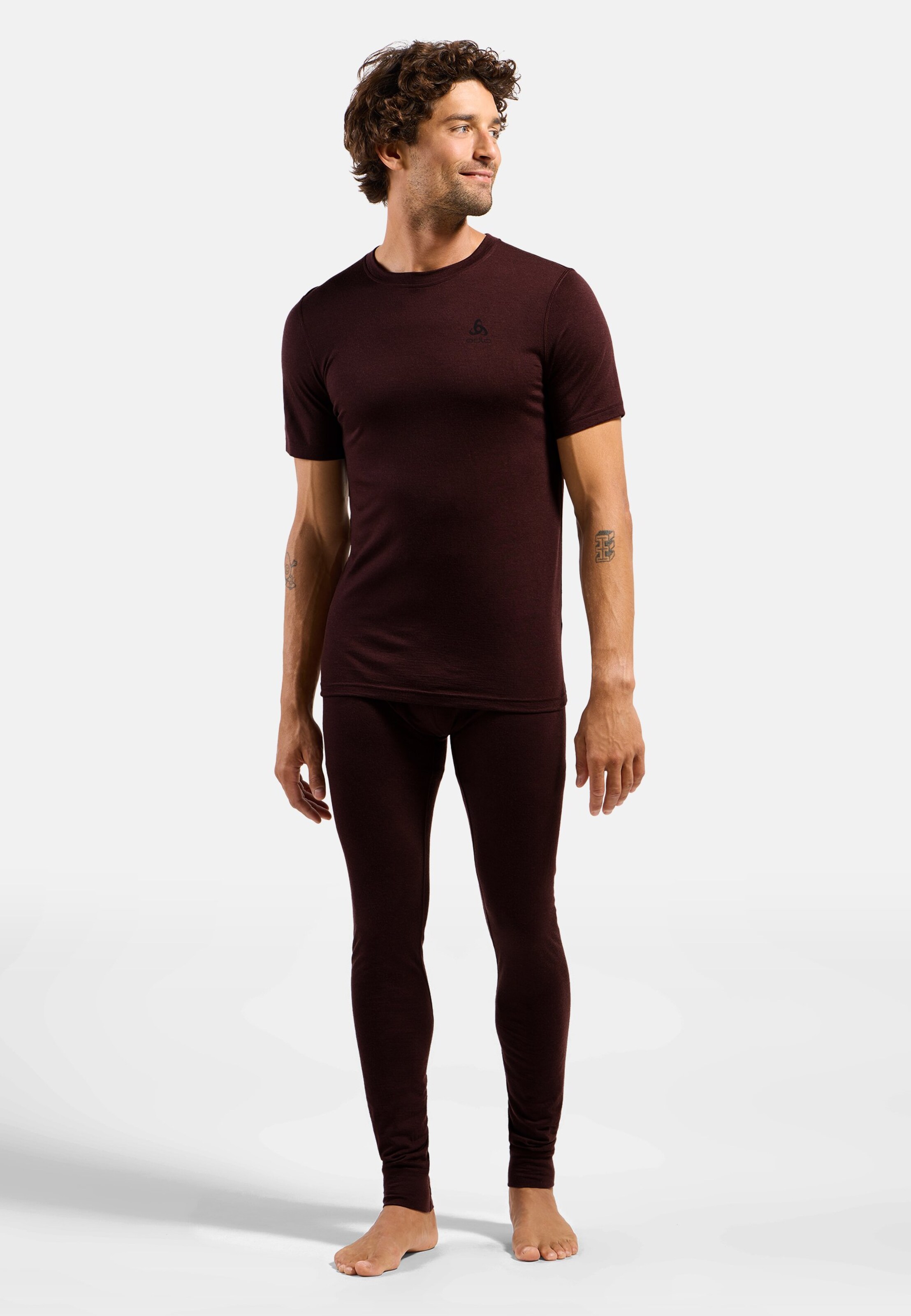 Natural Merino 200 Base Layer T-shirt in fudge