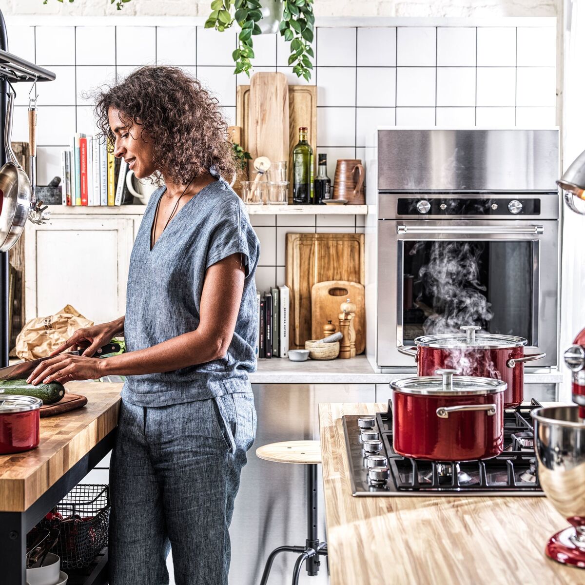 Cookware Collection Gryte med lokk 20 cm, rød