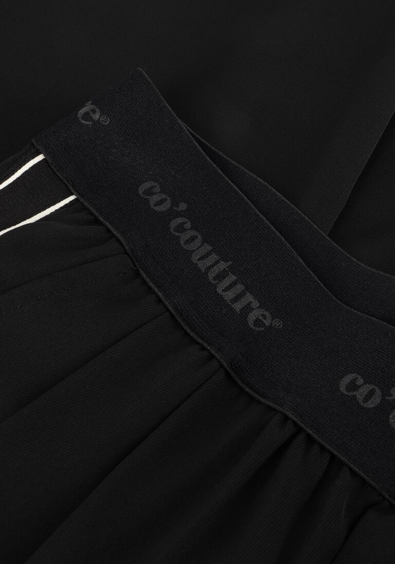 zwarte co'couture wijde broek amina split ll panel