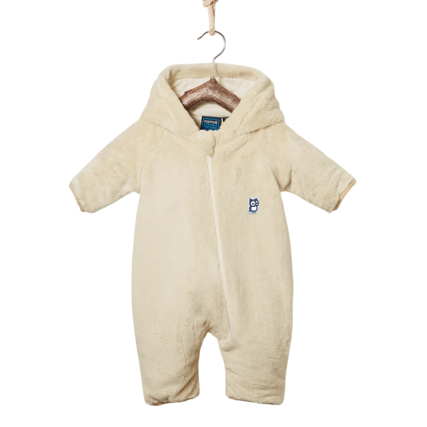 Baby Einteiler Fleece Mou Beige