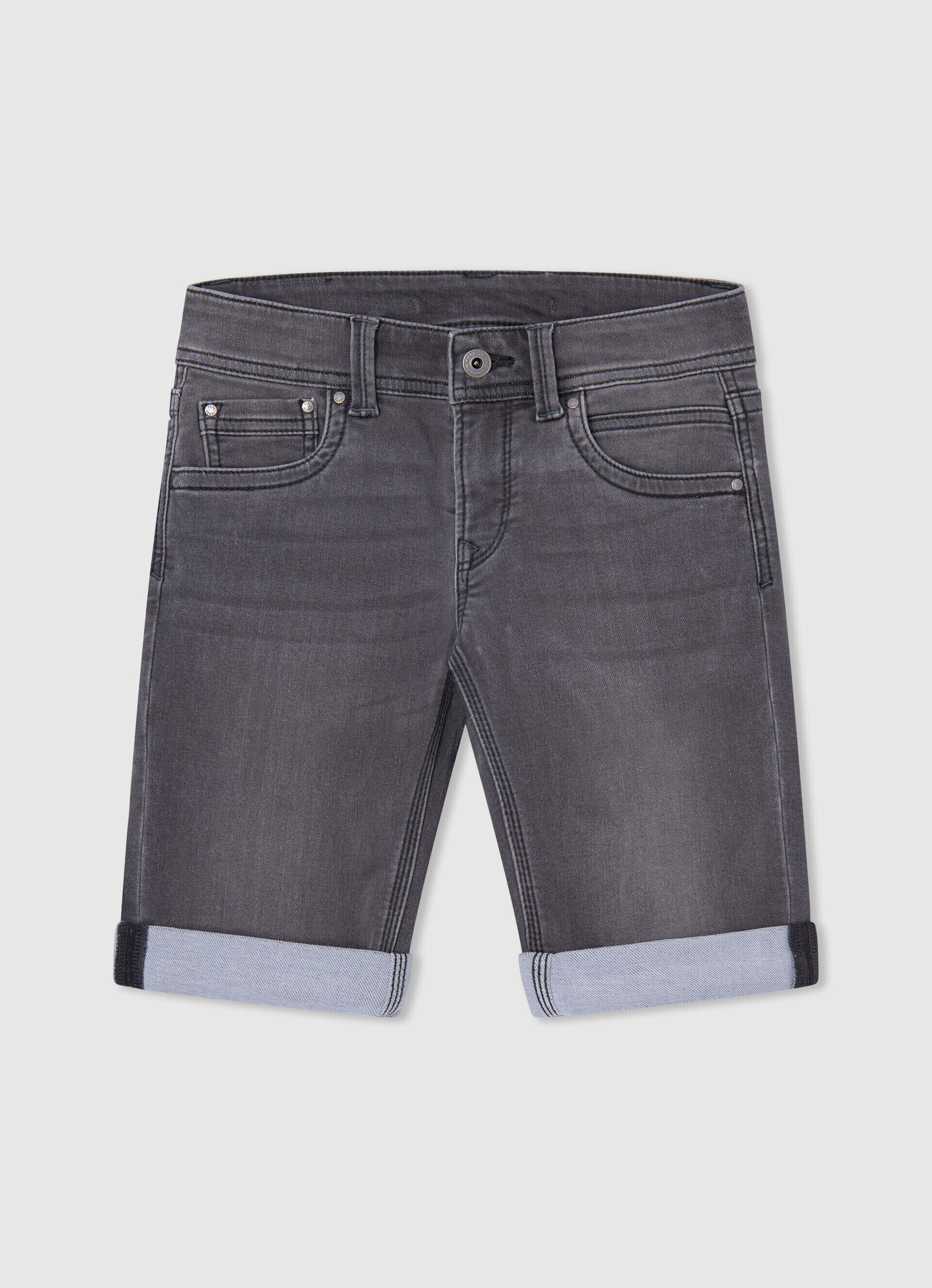 BERMUDA DENIM FIT SLIM - denim