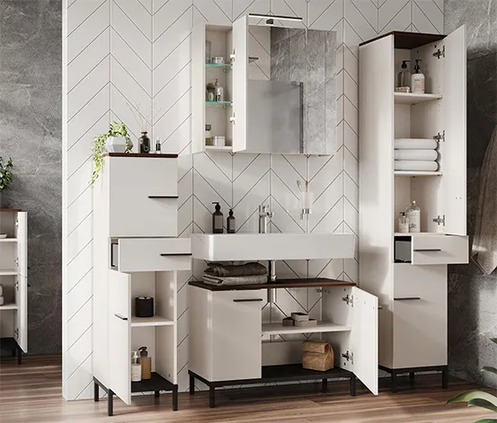 Mediumschrank »Yonkers«, Kaschmir/Nuss